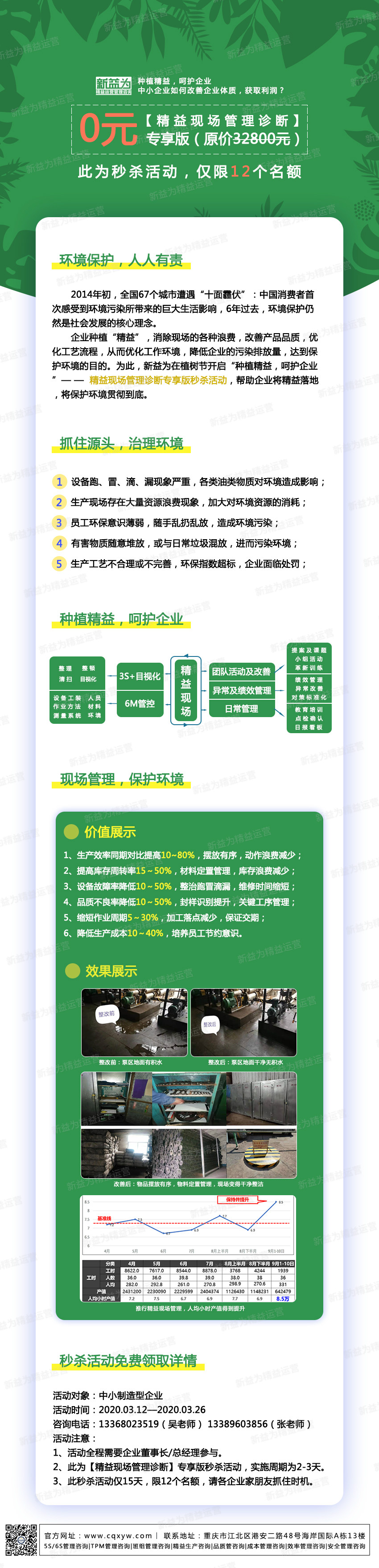 種植精益，呵護(hù)企業(yè)——精益現(xiàn)場管理診斷專享版秒殺活動(dòng)